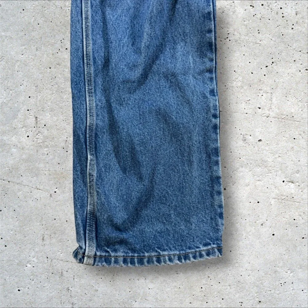 Wrangler Riggs Workwear Carpenter Jeans Mens 42x34 Blue Denim Utility 3W020AI
